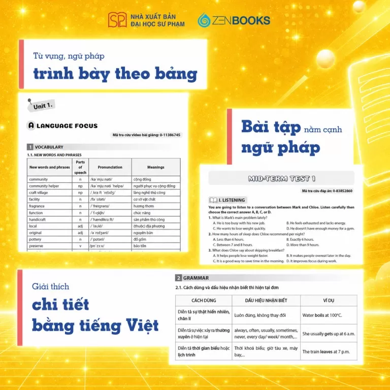 MỞ KHÓA ĐIỂM CAO TIẾNG ANH LỚP 9